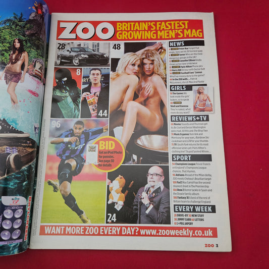 Zoo Magazine 1-7 April 2005 (1254) Shell and Vanessa Jennifer Ellison
