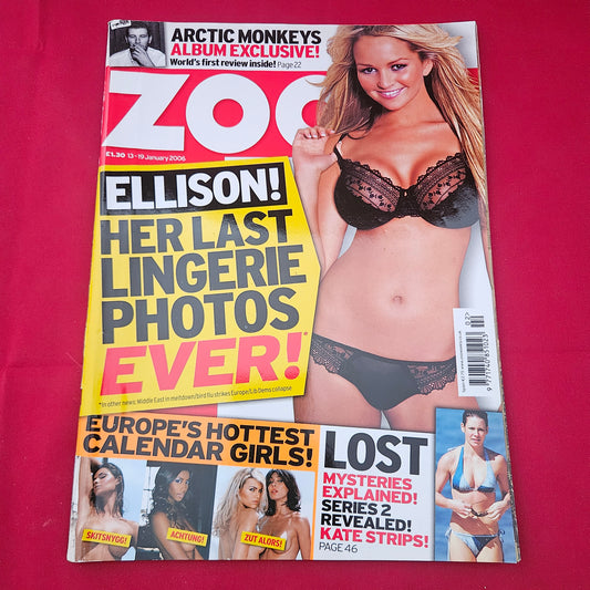 Zoo Magazine 13-19 January 2006 (1254) Jennifer Ellison Evangeline Lilly