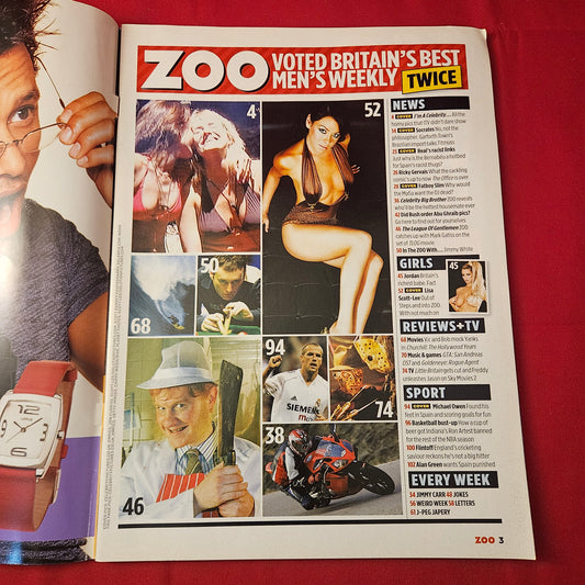 Zoo Magazine 3-9 December 2004 (1256) Lisa Scott-Lee Jordan Nancy Sorrell