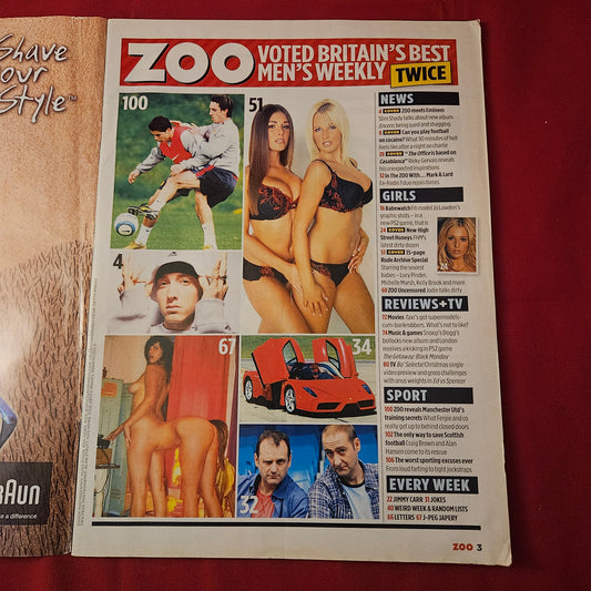 Zoo Magazine 19-25 November 2004 (1256) Kelly Brook Lucy Pinder Michelle Marsh
