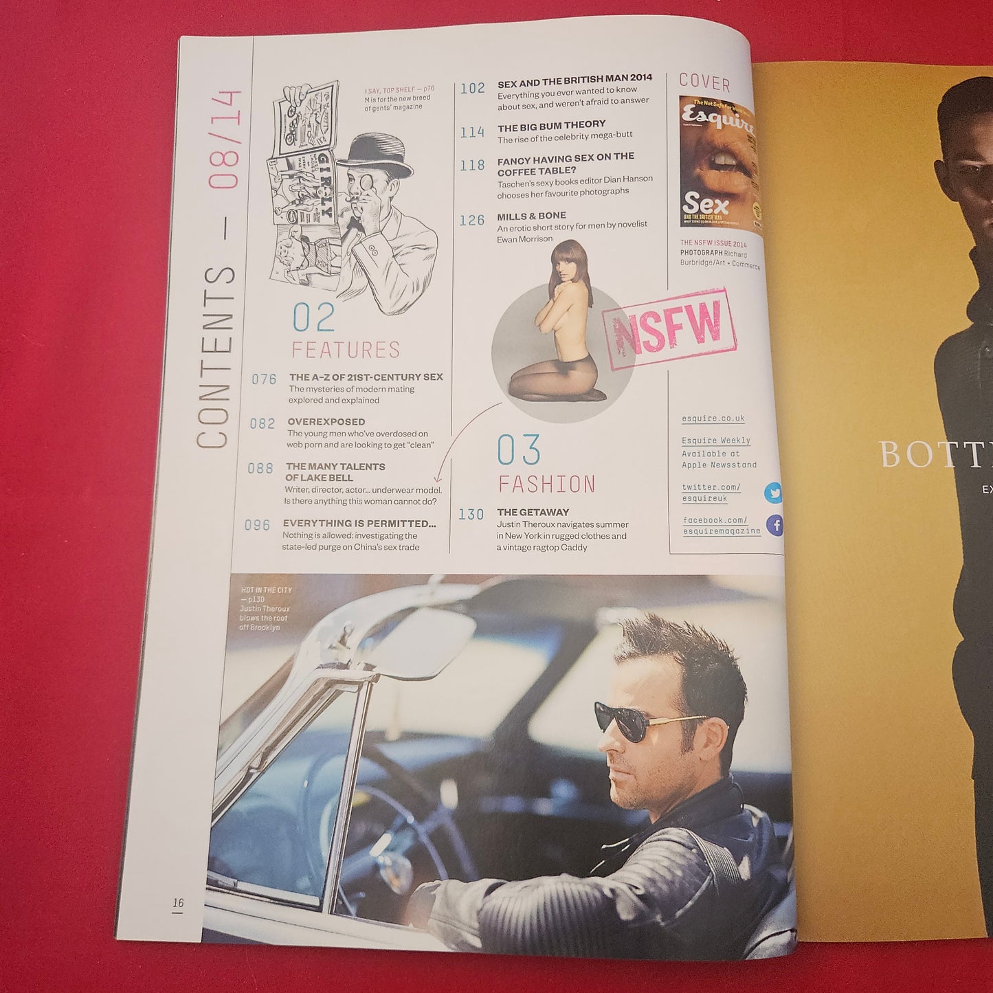 Esquire UK Magazine August 2014 (1260) Justin Theroux Lake Bell David Beckham