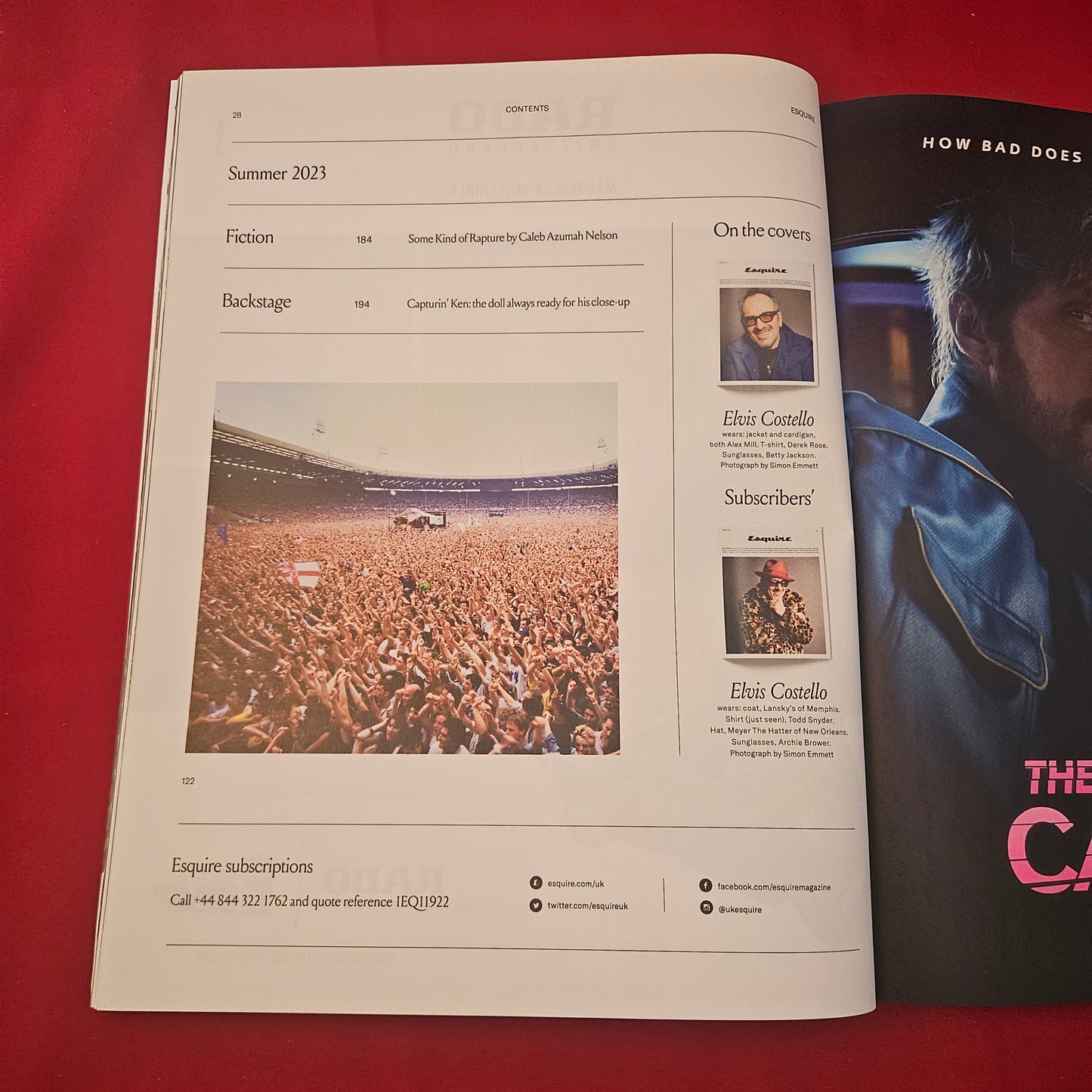 Esquire UK Magazine Summer 2023 (1263) Elvis Costello Ruth Wilson Ebon Moss-Bachrach