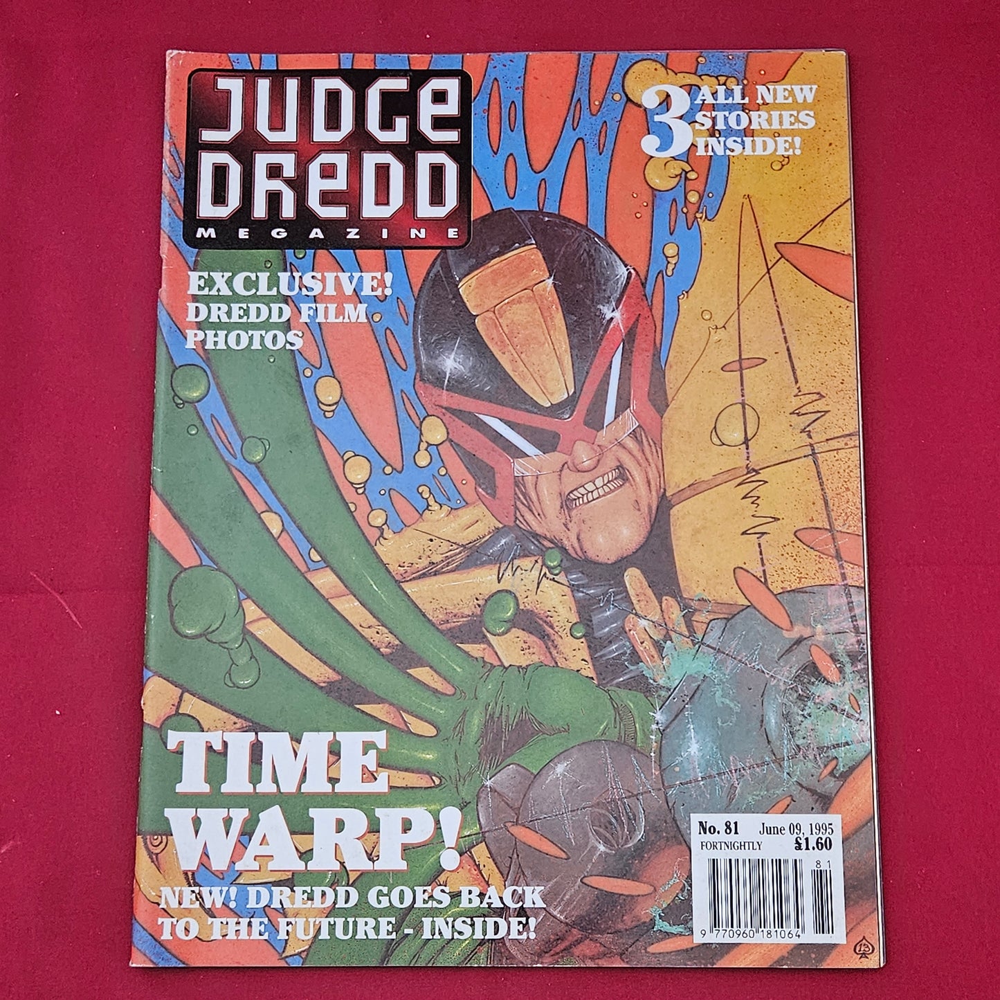Judge Dredd Megazine No. 81 June 09 1995 (1266) Time Warp Stallone Movie Photos