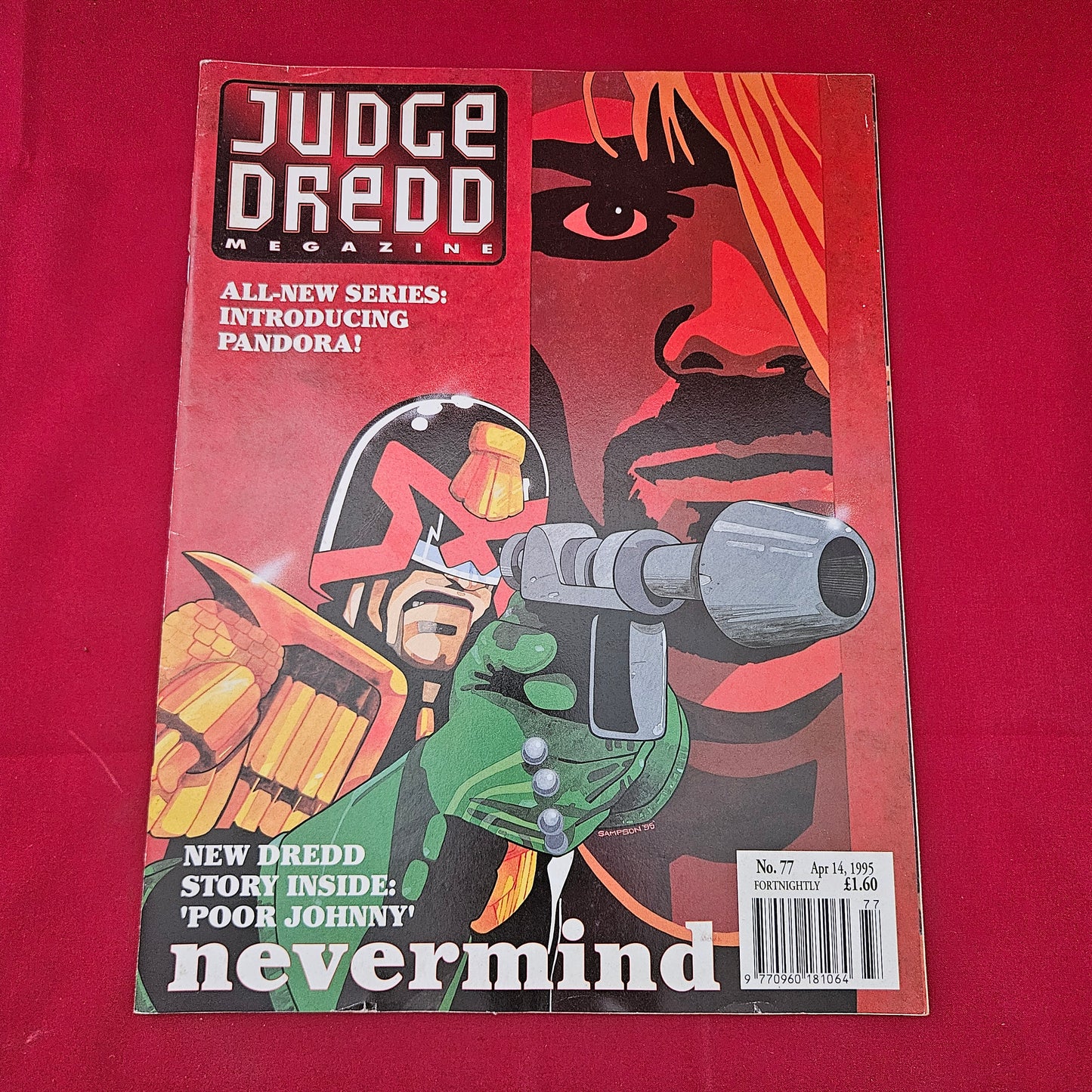Judge Dredd Megazine No. 77 Apr 14 1995 (1266) Nevermind Poor Johnny Pandora