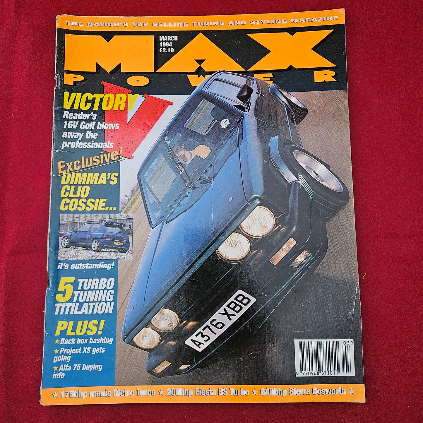 Max Power Magazine March 1994 (1267) VW Golf 16V Clio Cossie Dimma Sierra Cosworth