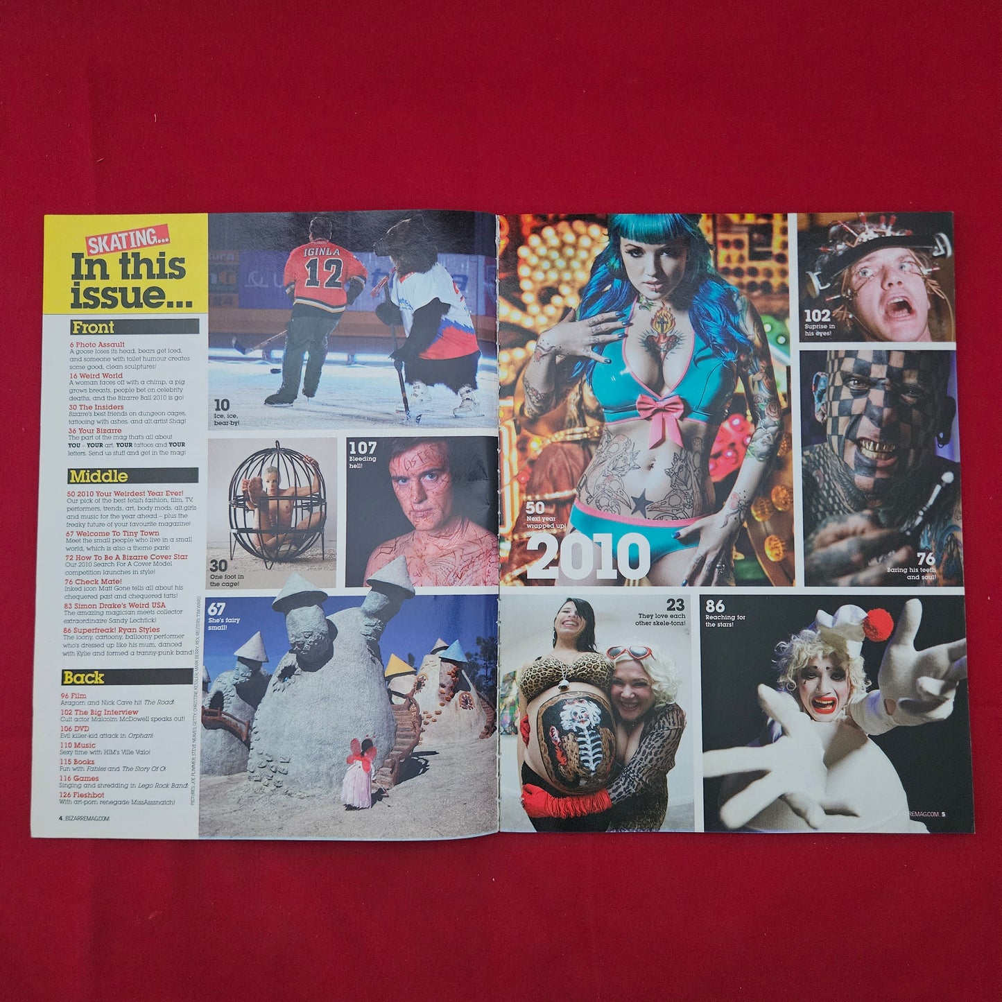 Bizarre Magazine January 2010 (1274) Nina Kate Malcolm McDowell Tattoo Maniac