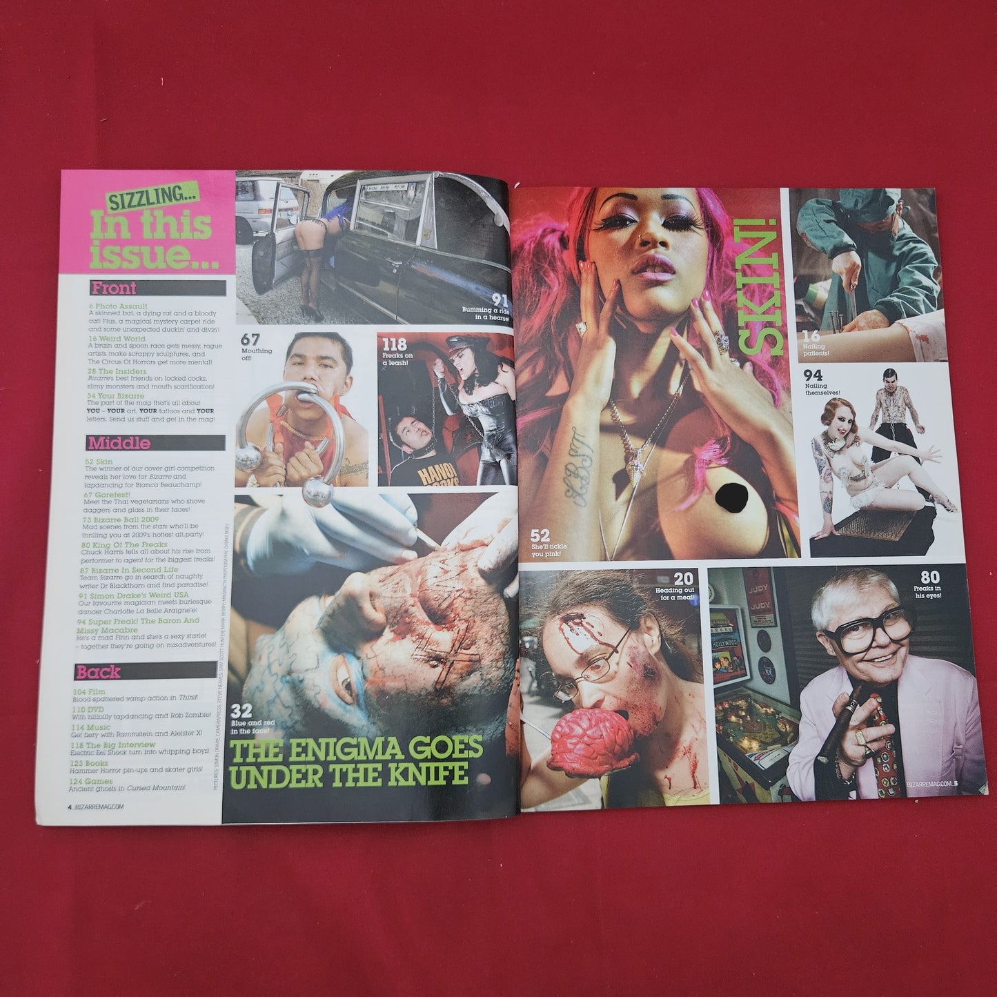Bizarre Magazine November 2009 (1274) Cover Girl Skin The Enigma Poster Included