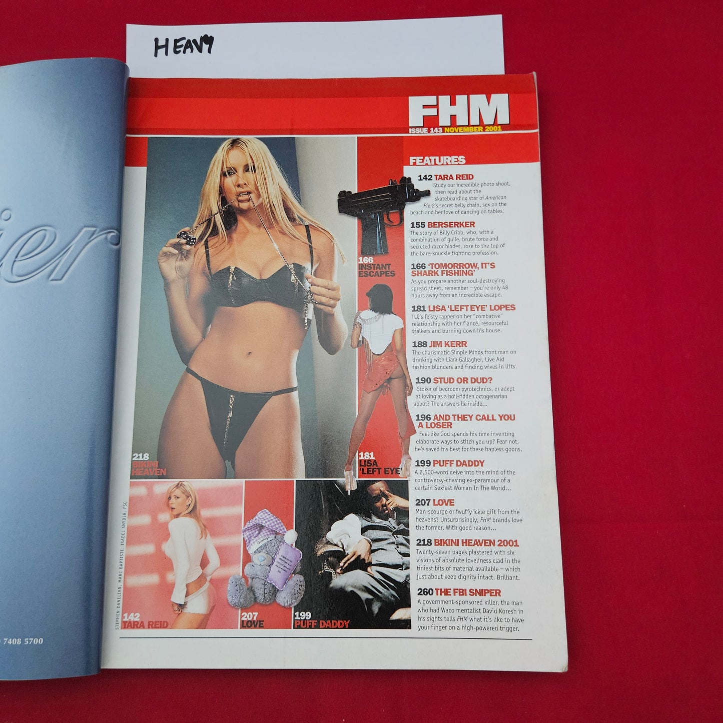 FHM Magazine  November 2001  (1280) Tara Reid Lisa Left Eye Lopes Puff Daddy Slipknot
