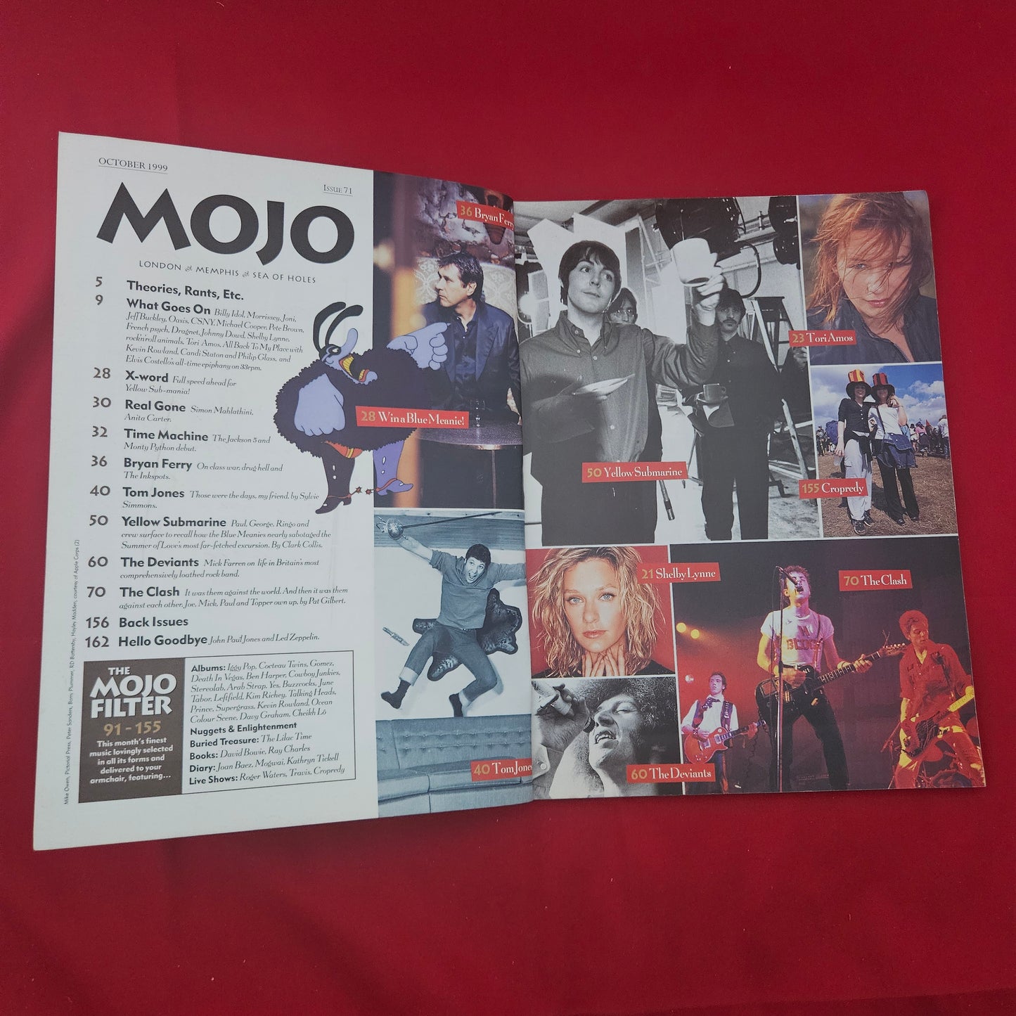 Mojo Magazine October 1999 (1287) Issue 71 Beatles Yellow Submarine The Clash