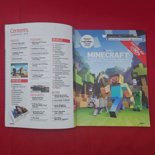 GamesTM Magazine Issue 154 (1289) Minecraft Microsoft Far Cry 4 Nintendo Wii U