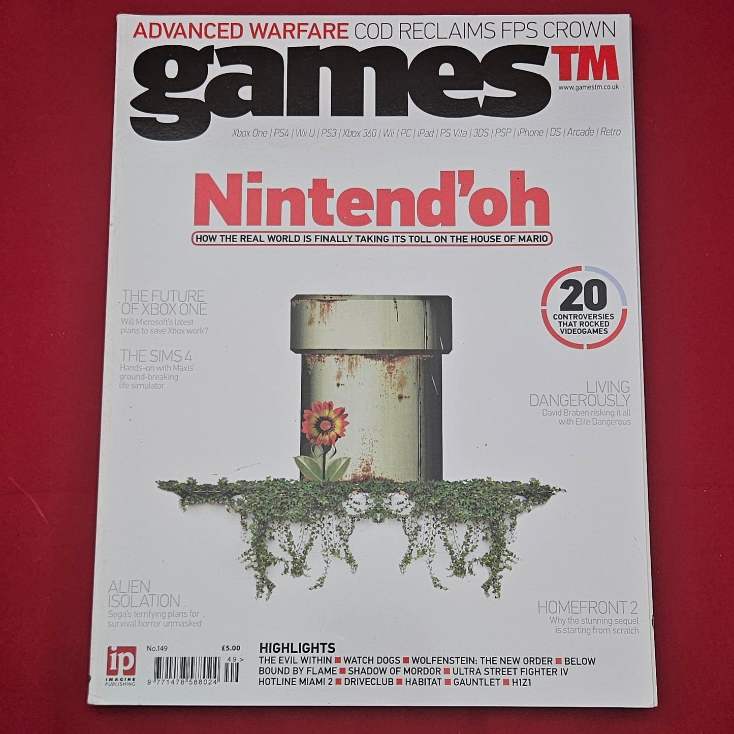 gamesTM Magazine Issue 149 (1289) Nintendo Wii U The Sims 4 Alien Isolation Xbox