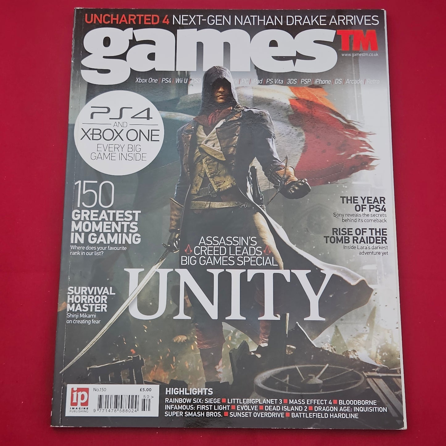 gamesTM Magazine Issue 150 (1289) Assassin's Creed Unity Uncharted 4 PS4 Xbox