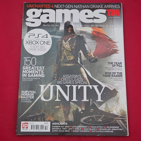 gamesTM Magazine Issue 150 (1289) Assassin's Creed Unity Uncharted 4 PS4 Xbox