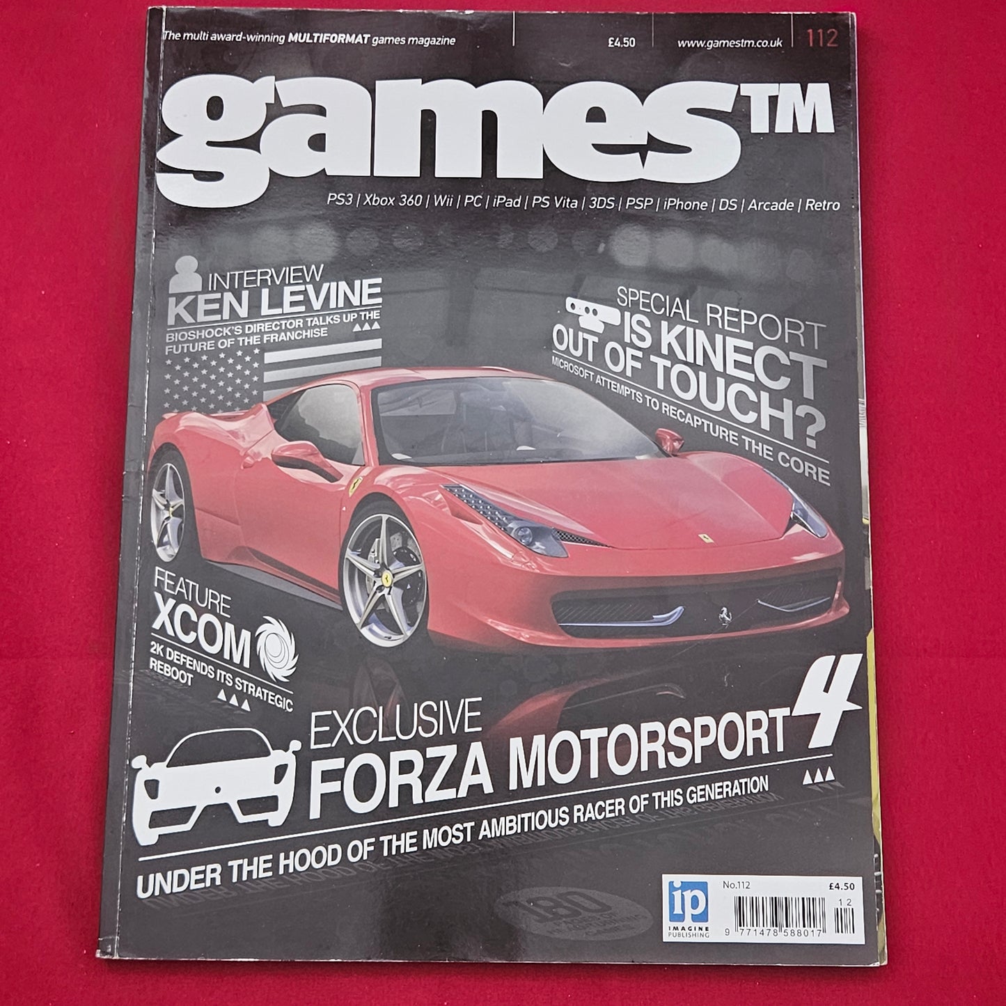 gamesTM Magazine Issue 112 (1289) Forza Motorsport 4 BioShock XCOM Ken Levine