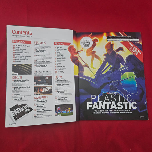 gamesTM Magazine Issue 166 (1289) Fallout 4 Halo 5 Black Ops III Rock Band 4