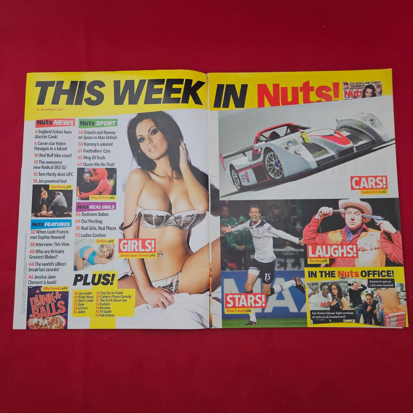 Nuts Magazine 14-20 January 2011 (1292) POSTER Jessica-Jane Clement Helen Flanagan