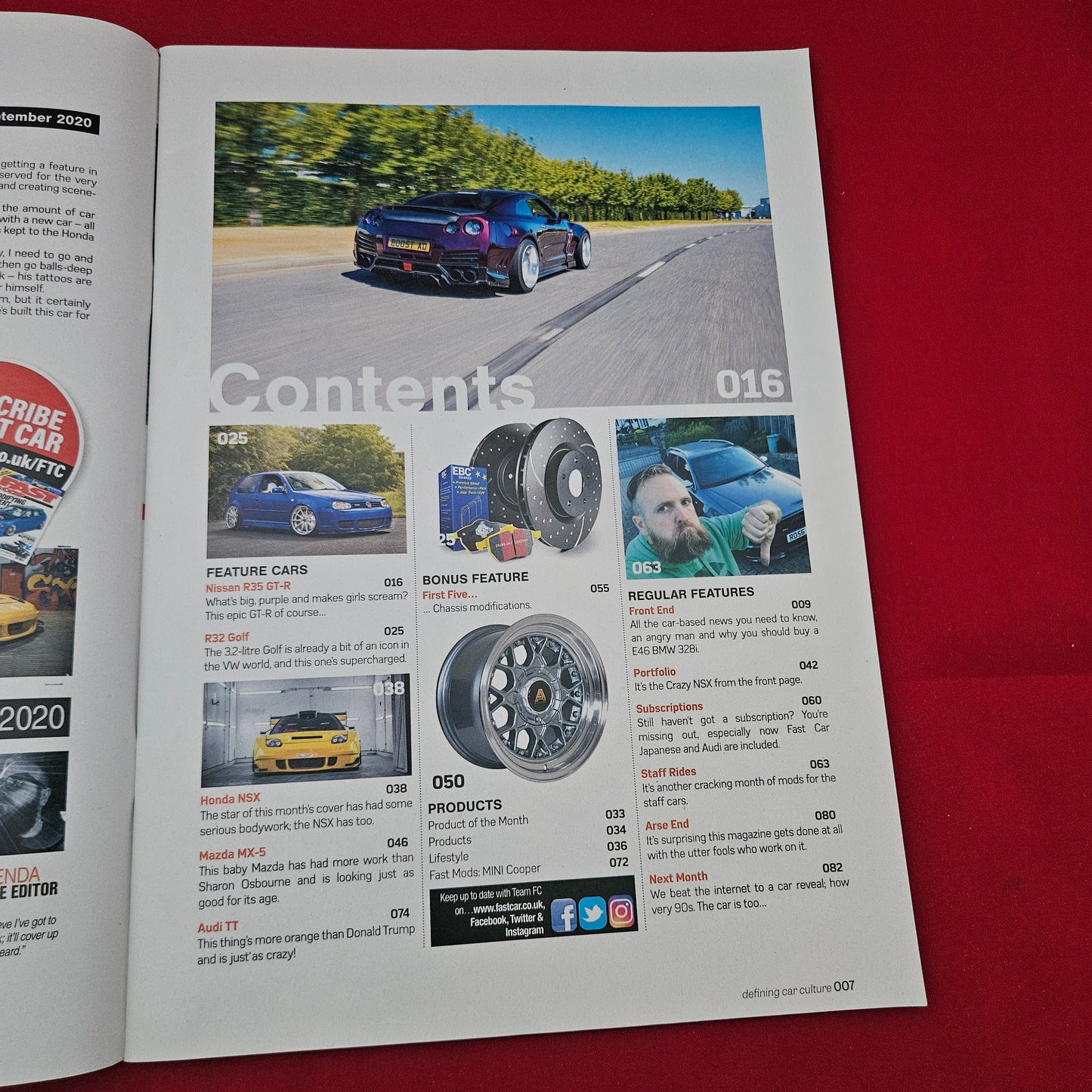 Fast Car Magazine September 2020 #424 (1294) Honda NSX Nissan R35 GT-R R32 Golf