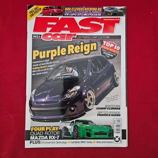 Fast Car Magazine April 2021 #431 (1294) Mk3 Clio Quad Rotor RX-7 Mini Clubman