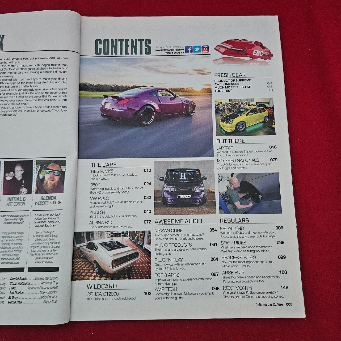 Fast Car Magazine August 2017 #384 (1294) Mk5 Fiesta 350Z Polo GTI Audio Special