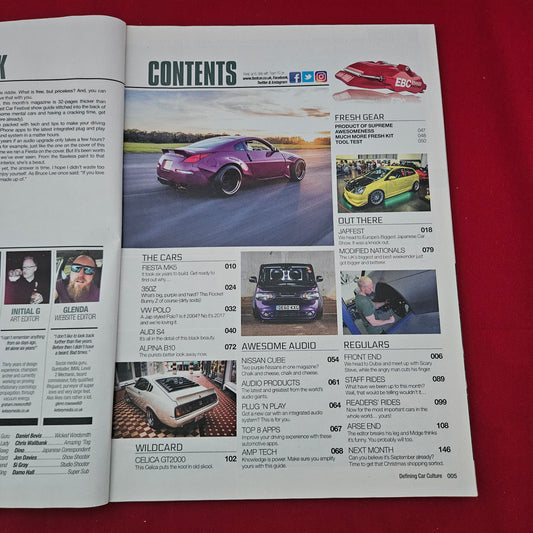 Fast Car Magazine August 2017 #384 (1294) Mk5 Fiesta 350Z Polo GTI Audio Special