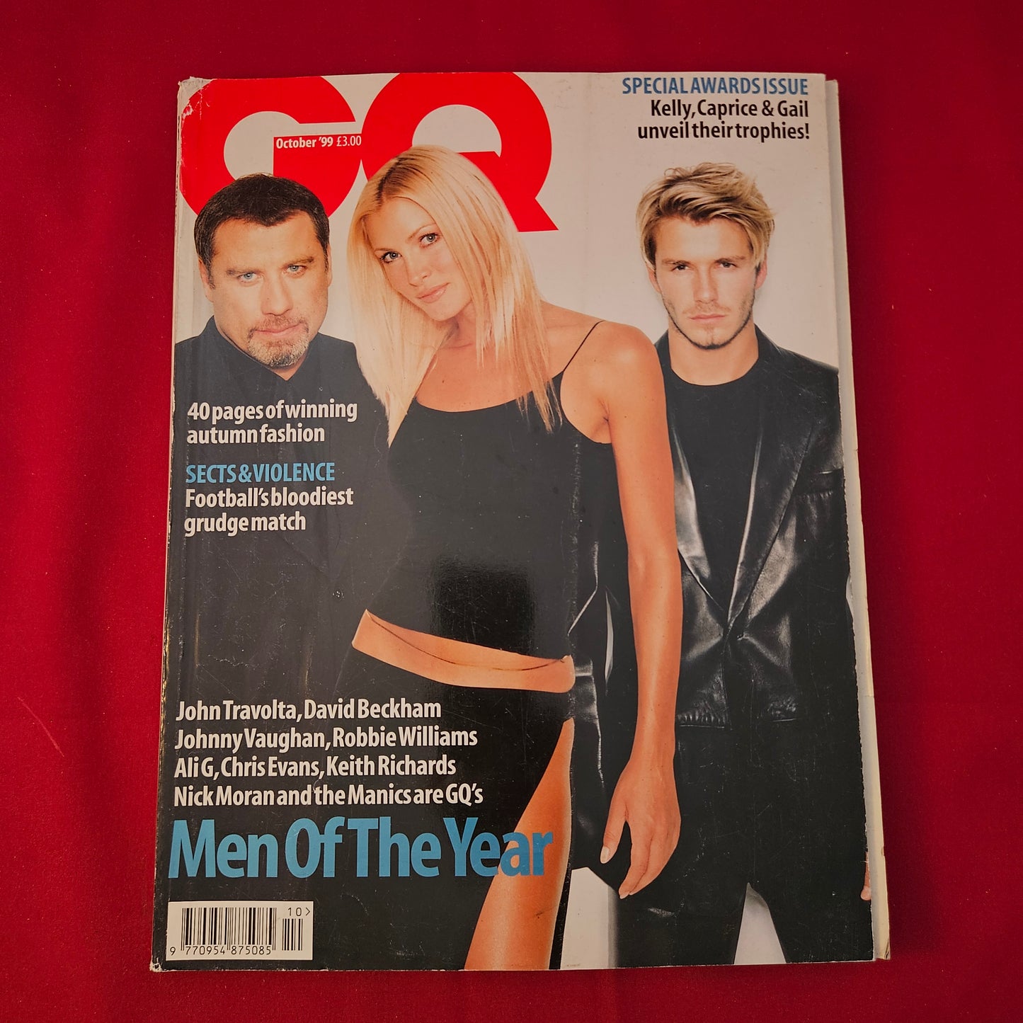 GQ British Magazine October 1999 #124 (1295) Men Of The Year Beckham Travolta Ali G