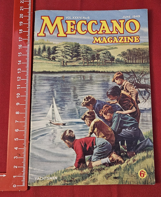 Vintage MECCANO Magazine June 1949 (004) Vol 34 No 6 Hornby Dublo Trains