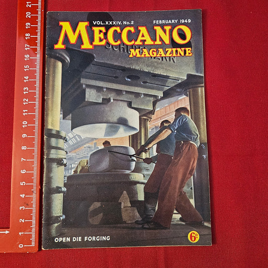 Vintage MECCANO Magazine February 1949 (004) Vol 34 No 2 Hornby Dublo Trains