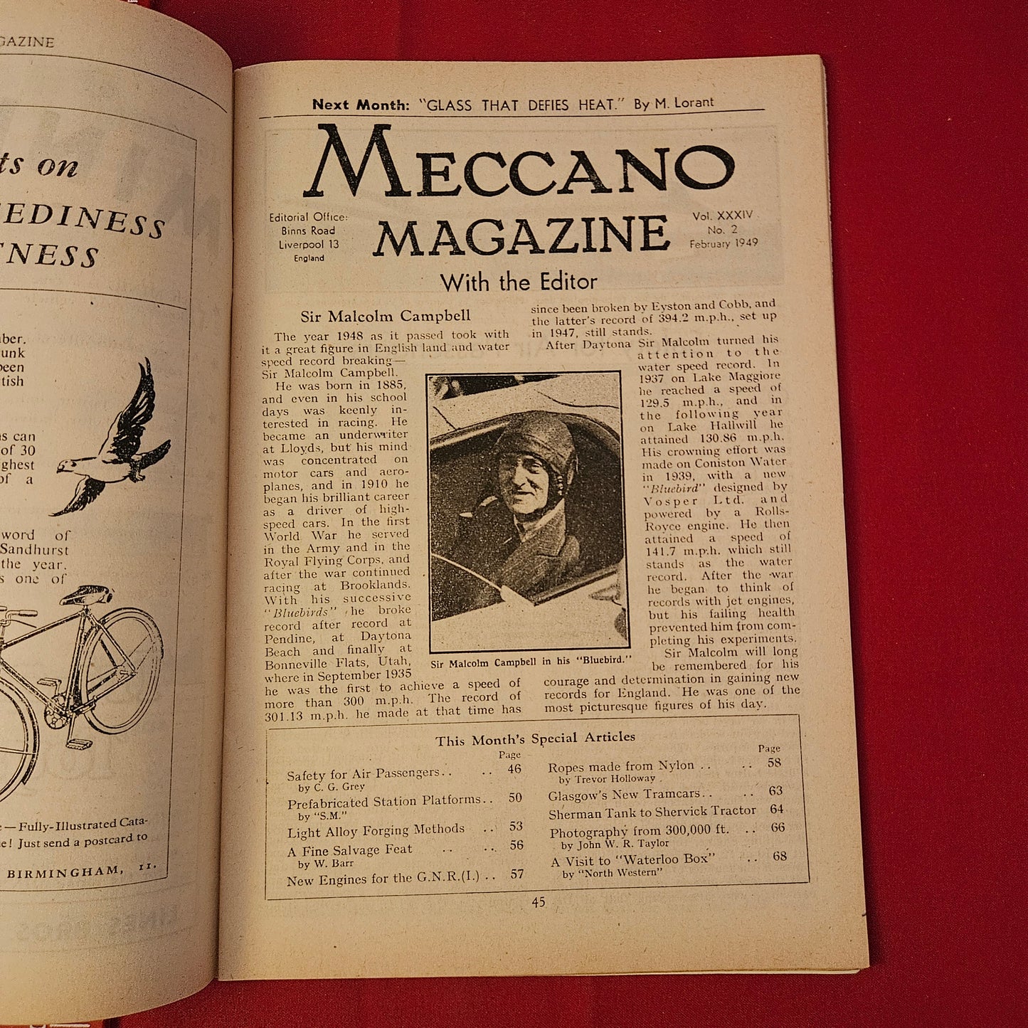 Vintage MECCANO Magazine February 1949 (004) Vol 34 No 2 Hornby Dublo Trains