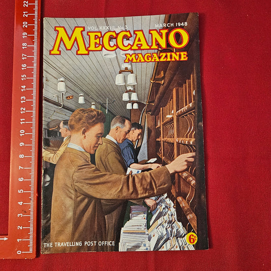 Vintage MECCANO Magazine March 1948 (004) Vol 33 No 3 Hornby Dublo Post Office