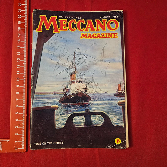Vintage MECCANO Magazine August 1954 (004) Vol 39 No 8 Dinky Toys Prince William