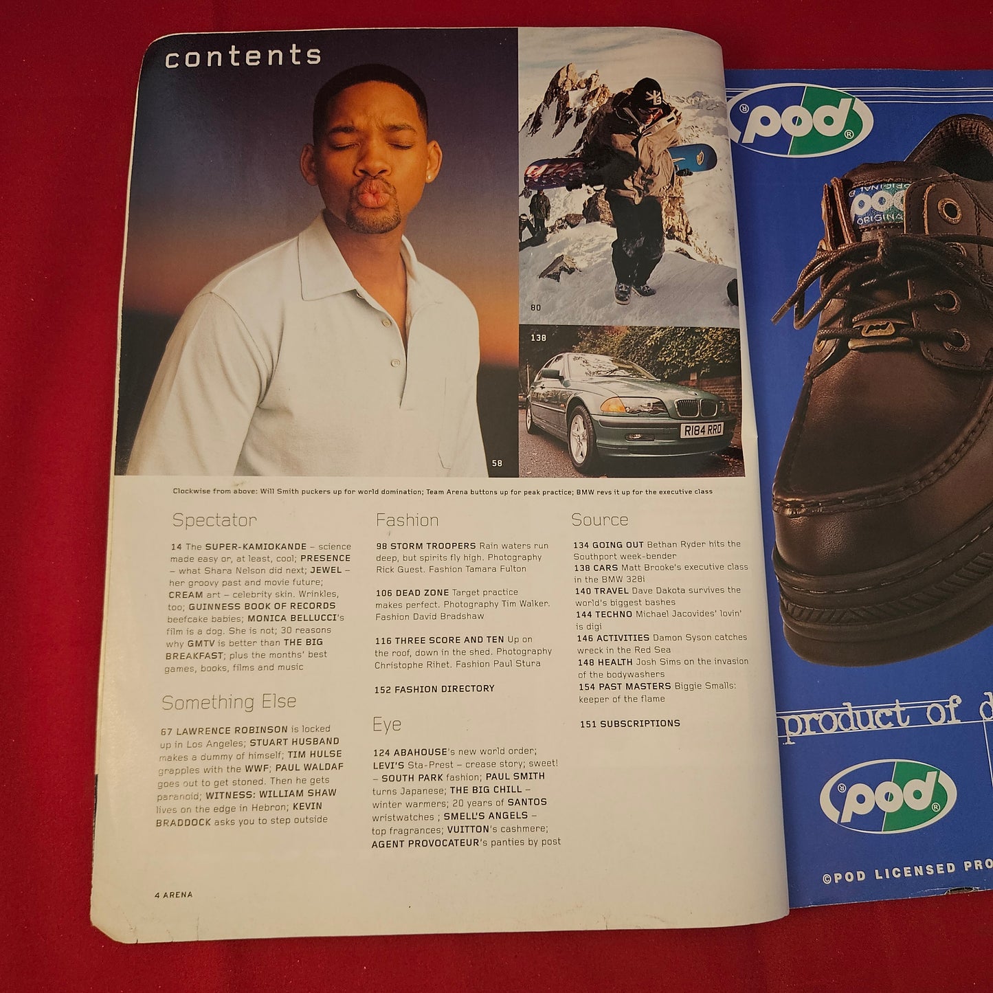 Arena Magazine Jan/Feb 1999 #85 (1296) Madonna Will Smith 50 Power Players