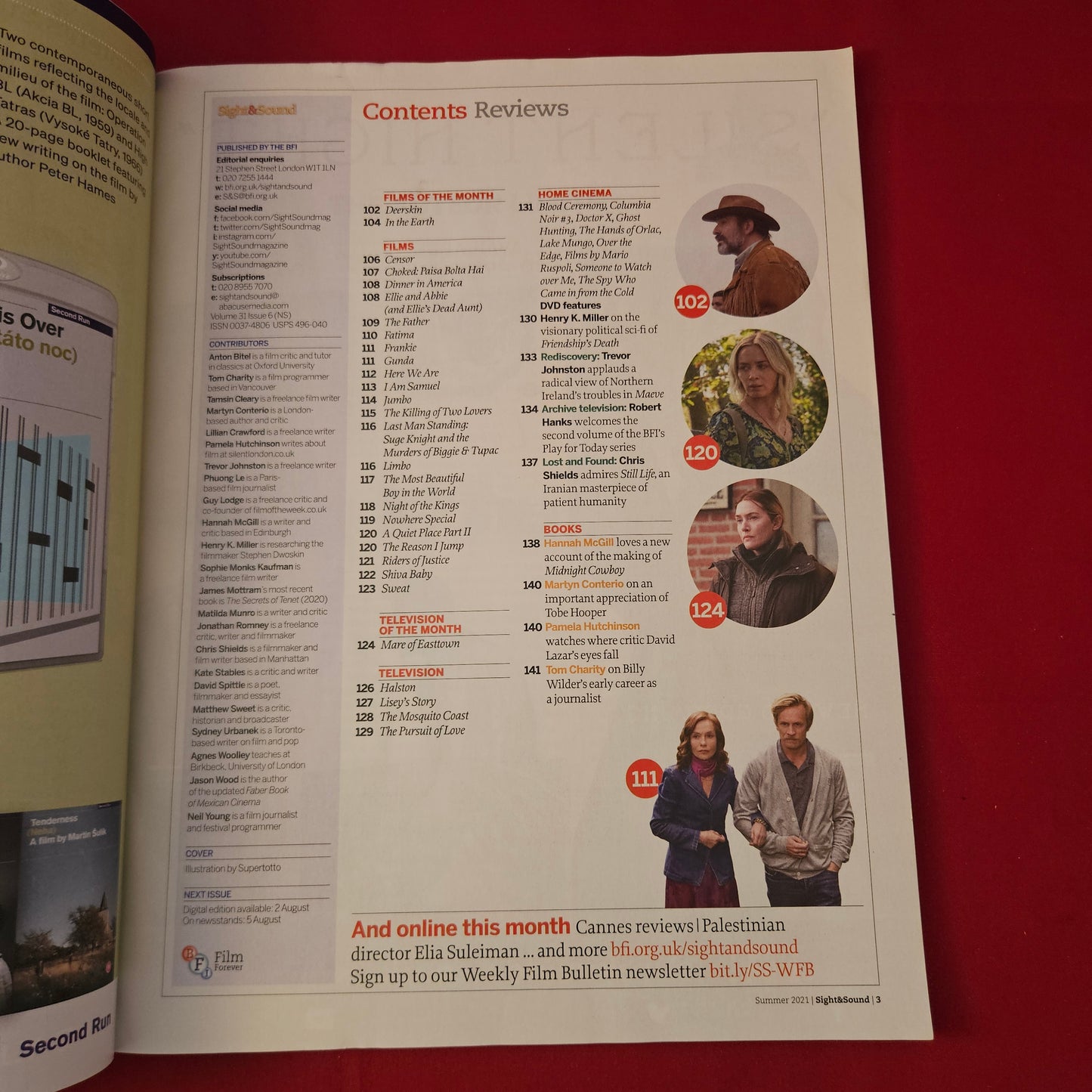 Sight & Sound Magazine Summer 2021 Vol 31 #6 (1297) 100 Hidden Heroes Shiva Baby