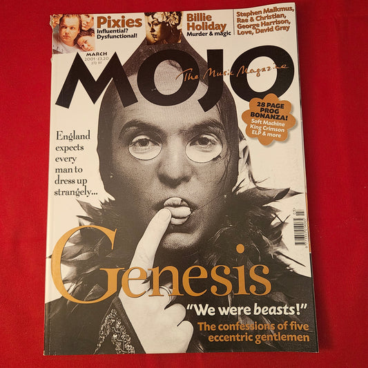 MOJO Magazine March 2001 (1300) GENESIS Peter Gabriel Prog Rock ELP Pixies