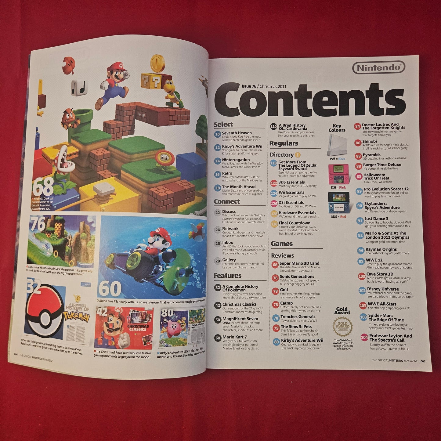 NINTENDO Magazine Christmas 2011 #76 (1301) MARIO KART 7 Pokemon Super Mario 3D Land