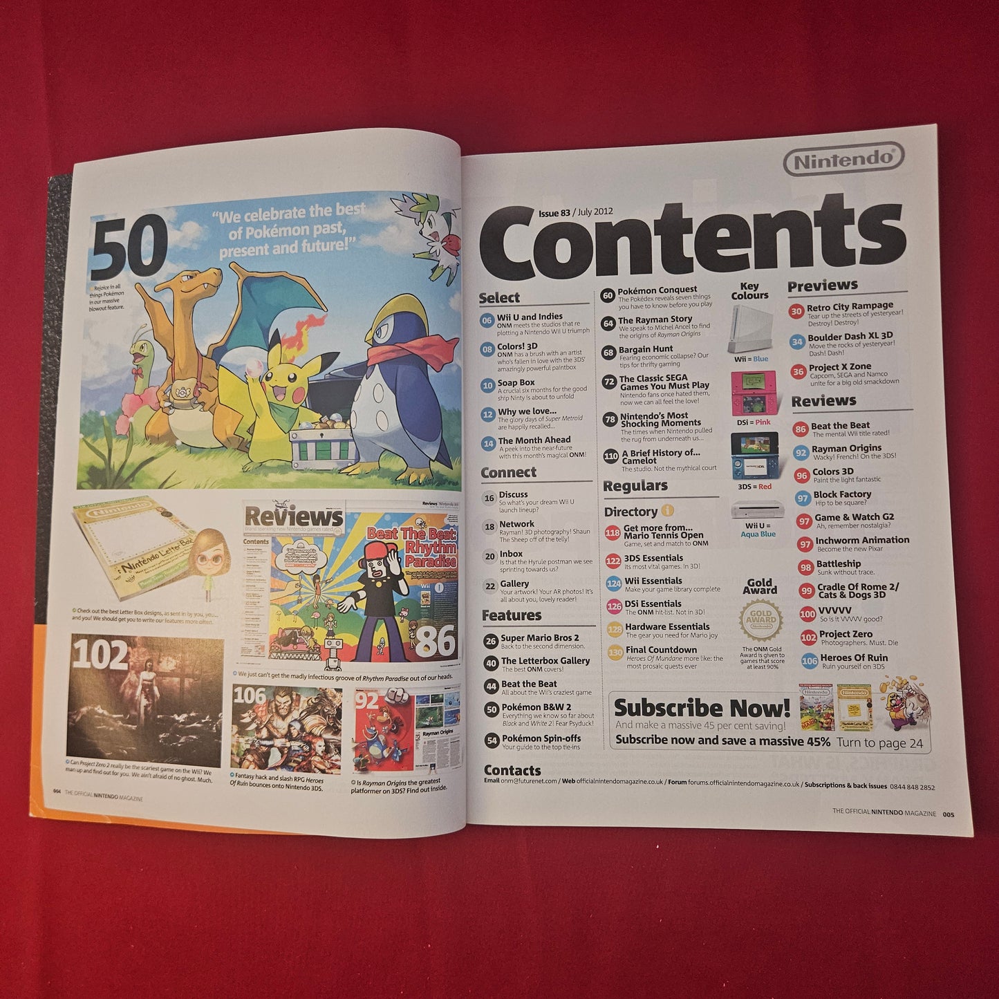 NINTENDO Magazine July 2012 #83 (1301) NEW SUPER MARIO BROS 2 Pokemon Rayman