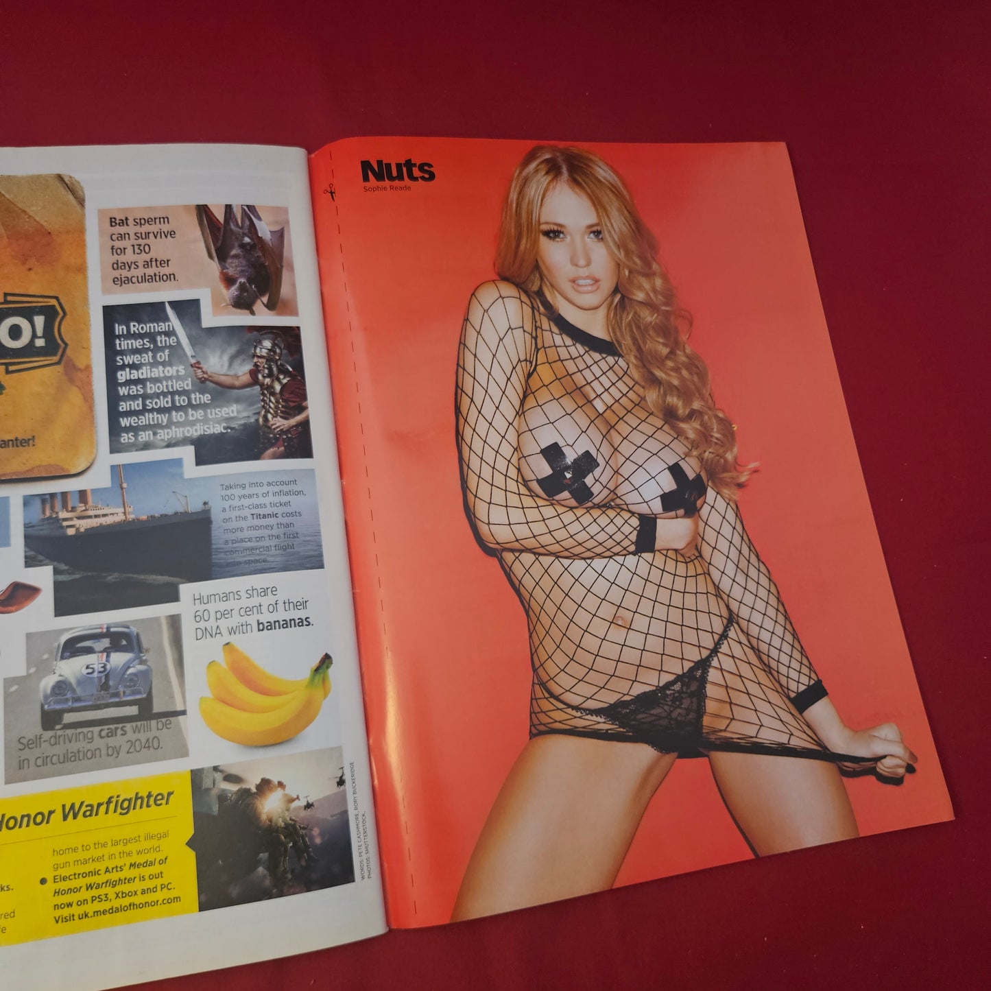 NUTS Magazine 16-22 November 2012 (1302) SOPHIE READE POSTER Helen Flanagan Lucy Pinder