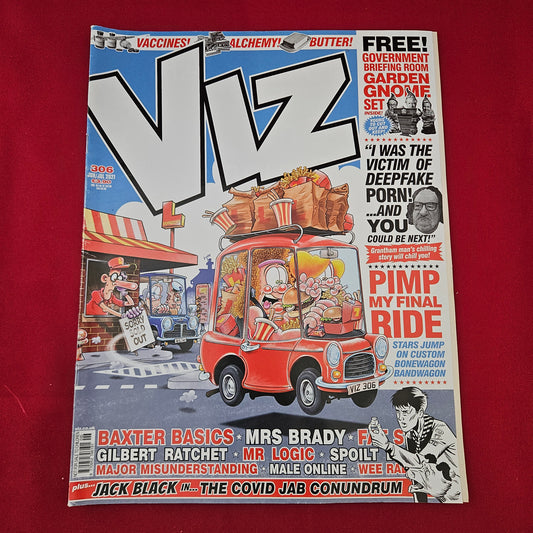 VIZ Comic Magazine Issue 306 June/July 2021 (1305) Jack Black Deepfake Spoof