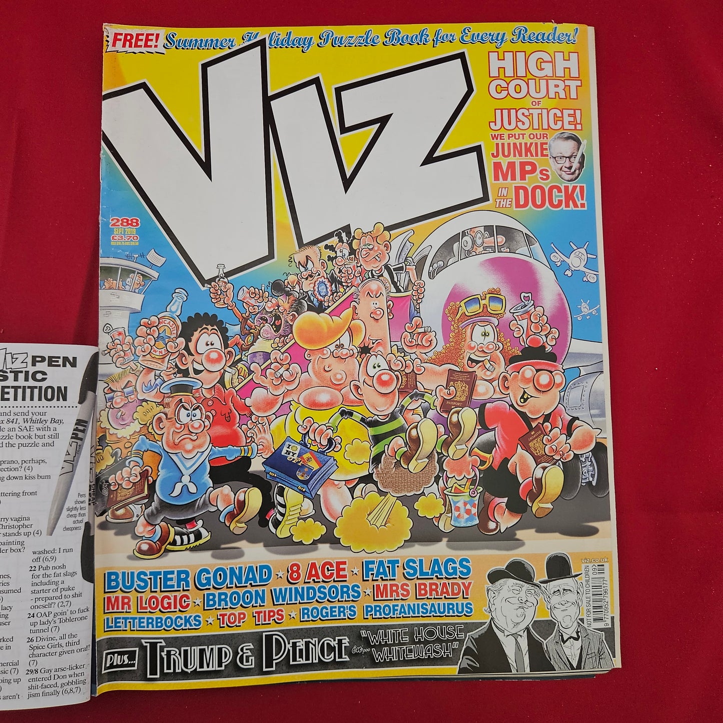 VIZ Comic Magazine Issue 288 Sept 2019 (1305) Trump & Pence Spoof Fat