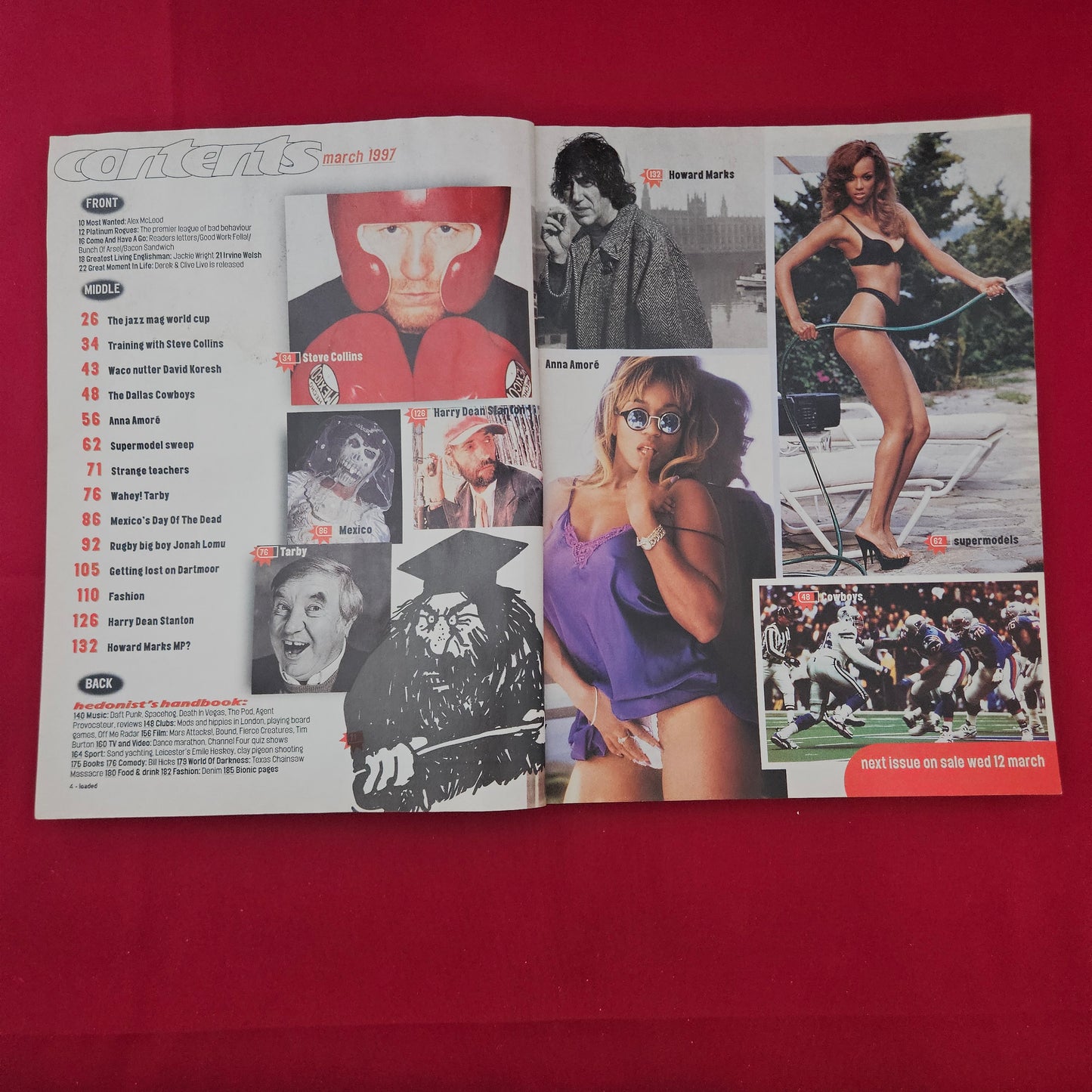 LOADED Magazine March 1997 (1308) POSTER Cindy Crawford Tyra Banks Supermodels 90s