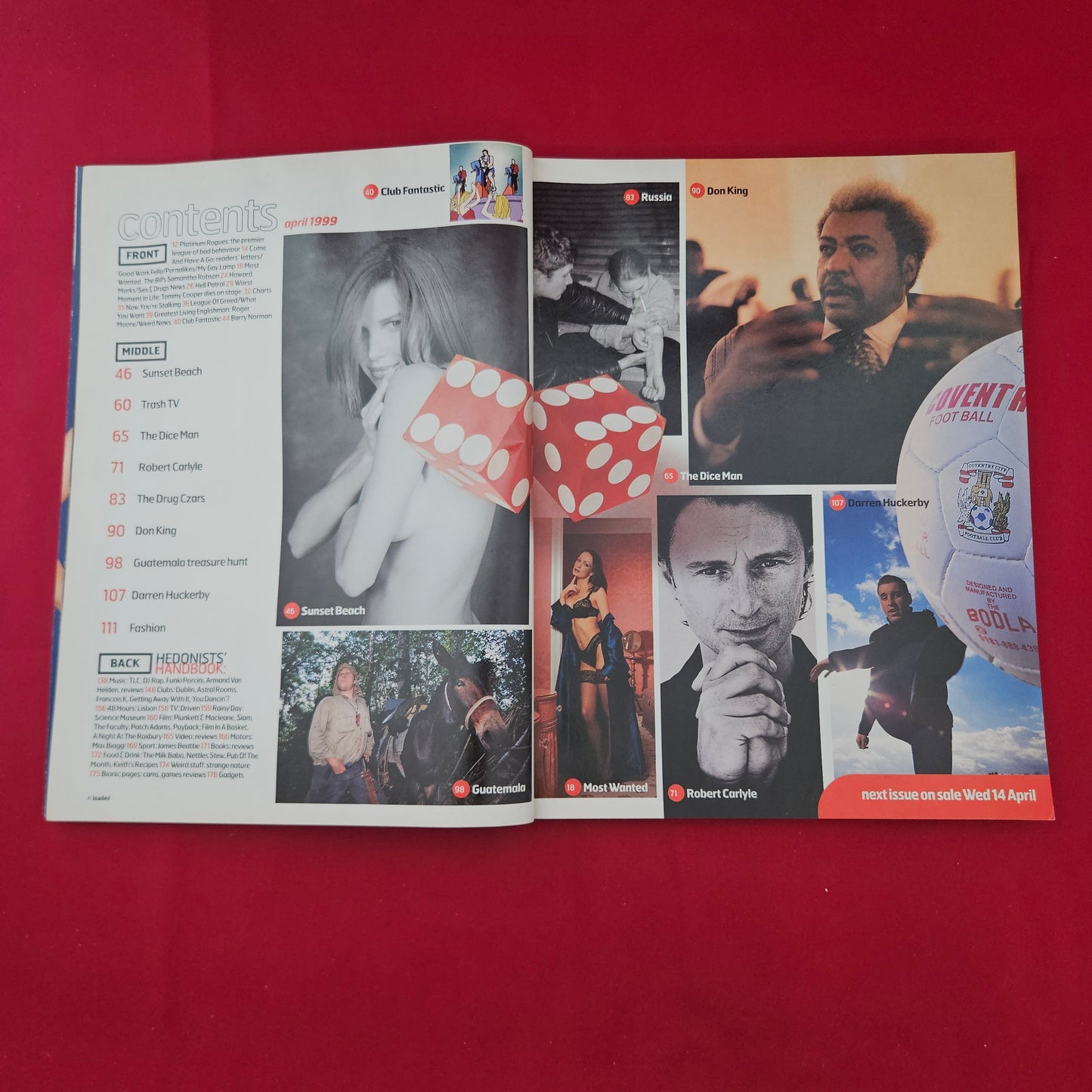 LOADED Magazine April 1999 (1308) Sunset Beach Cast Sarah Matravers Poster