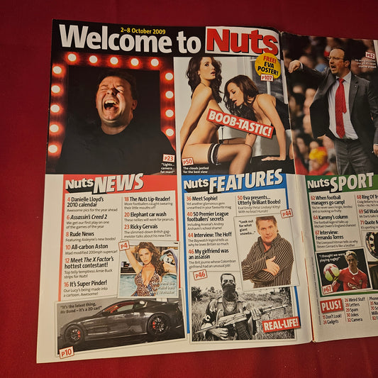 Nuts Magazine 2-8 October 2009 (1312) EVA Poster! Lindsey Emily Kitty Peta