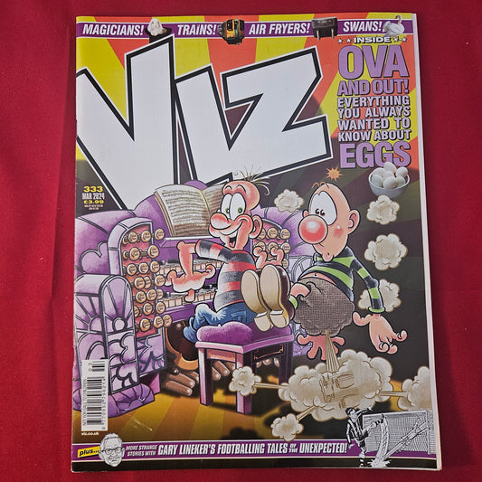Viz Comic Magazine Issue 333 Mar 2024 (1314) Johnny Fartpants Gary Lineker Eggs