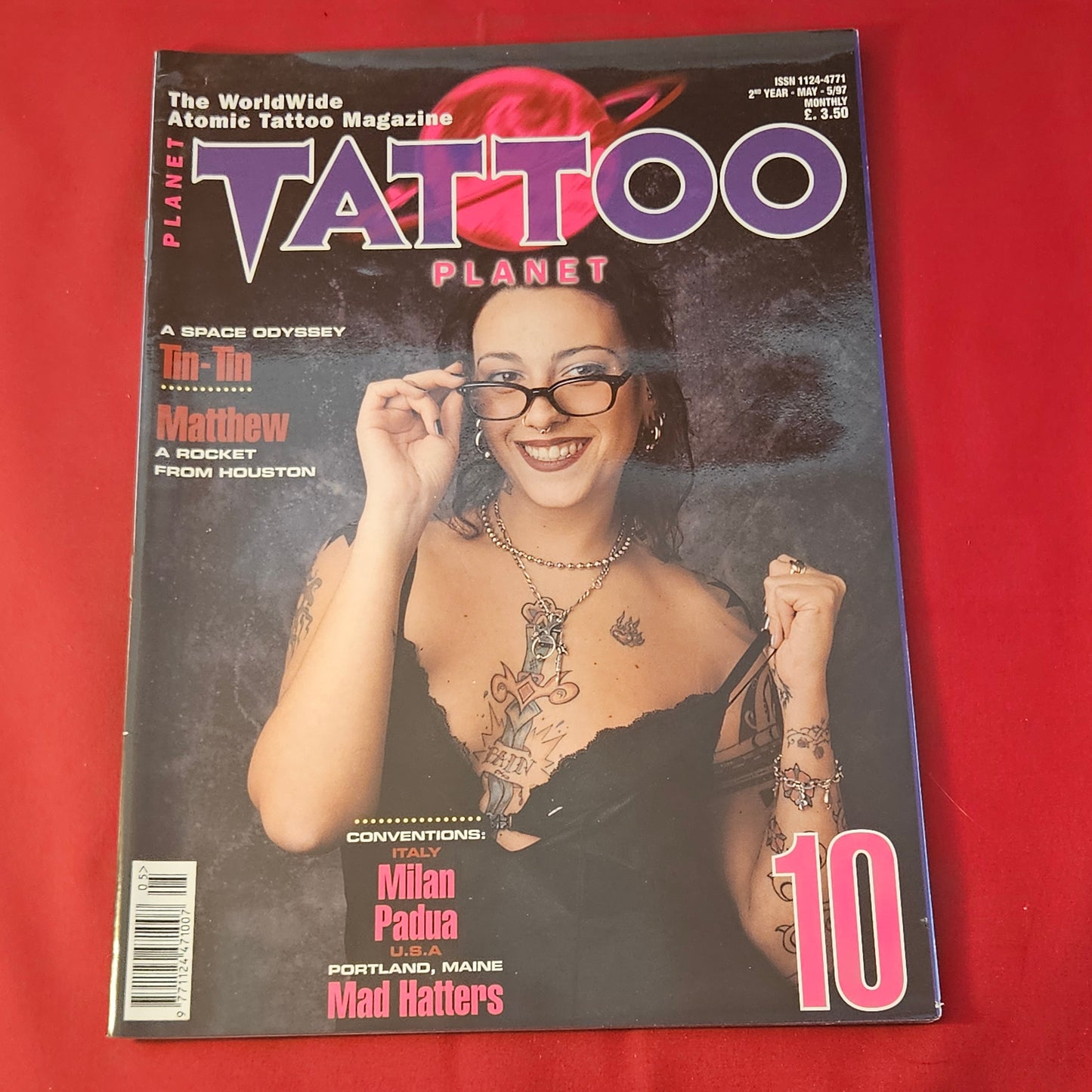 Planet Tattoo Magazine May 1997 Issue 10 (1317) Tin-Tin Milan Padua Mad Hatters