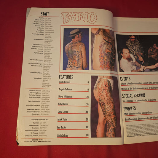 Tattoo Magazine April 1998 Issue 104 (1317) Mark Mahoney Jennifer Billig Voodoo