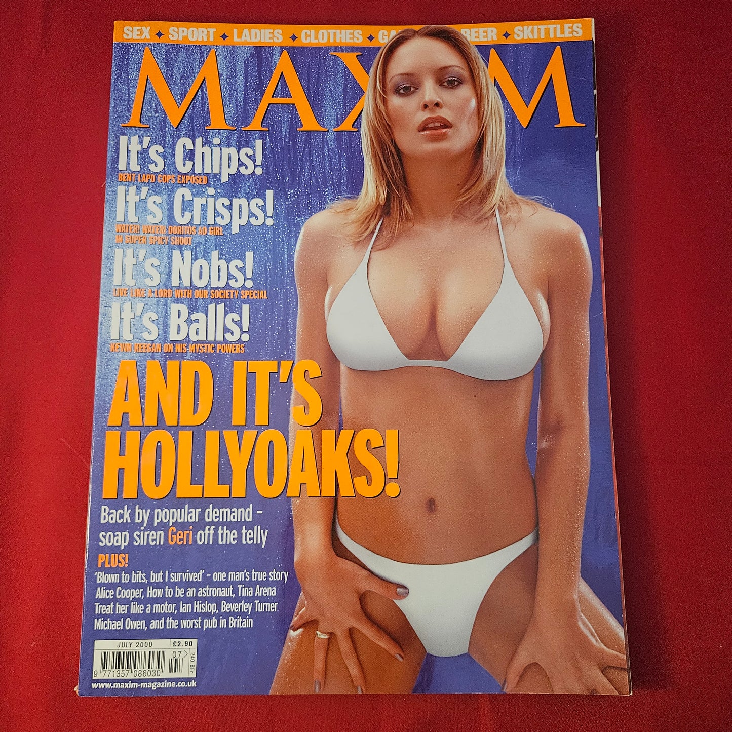 MAXIM Magazine July 2000 Issue 63 (1318) Joanna Taylor Hollyoaks Tina Arena