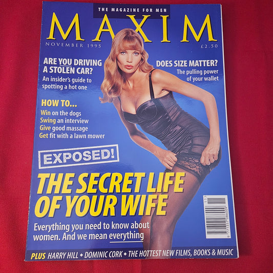 MAXIM Magazine November 1995 Issue 7 (1318) Secret Life of Your Wife Harry Hill