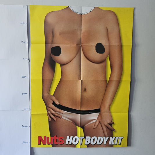 Nuts Magazine Fold-Out Poster (007) Sophie Howard & Saskia / Hot Body Kit Novelty