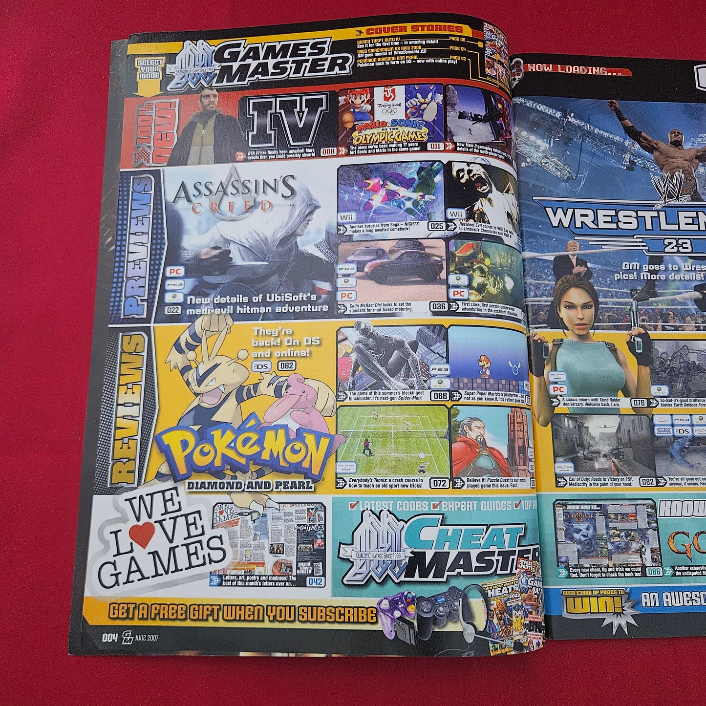 GamesMaster Magazine June 2007 Issue 186 (1319) Pokémon Diamond Cover GTA IV Halo 3