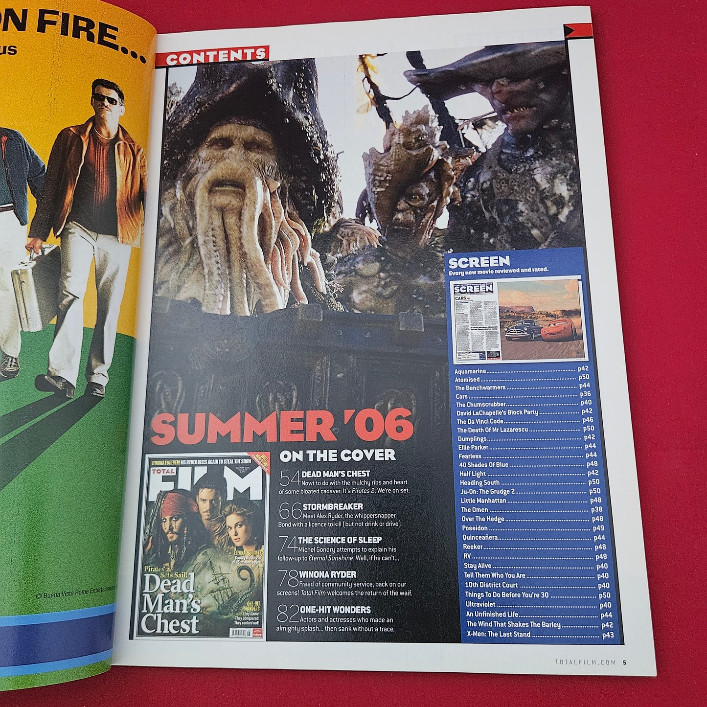 Total Film Magazine Summer 2006 Issue 117 (1319) Pirates Of The Caribbean Winona Ryder