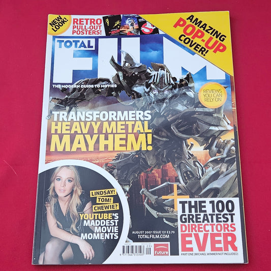 Total Film Magazine August 2007 Issue 131 (1319) TRANSFORMERS Pop-Up Cover Posters